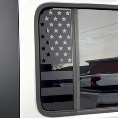 Black Side Small Window US Flag Decal Sticker For Jeep Wrangler JL JT Parts
