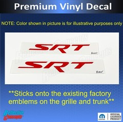 SRT Emblem Overlay Decals (Grille and Trunk) – 2015-2018 Dodge Charger SRT