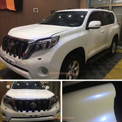 Whole Car Wrap Glossy White to Blue Pearl Chameleon Vinyl Sticker 50FT x 5FT US