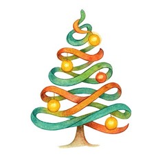 Holiday Sticker (3 Inch) Abstract Colorful Festive Christmas Tree Bulbs !
