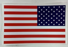 American Reverse Flag USA United States of America Sticker Decal 5.5″ x 3.5″