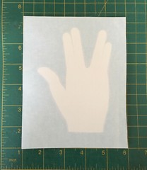 Live Long Prosper Hand Logo Vinyl Decal