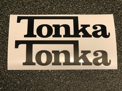 2x Tonka Truck Logo Vinyl Sticker Decal 4″ 6″ 8″ 12″ 16″ 20″ 23″
