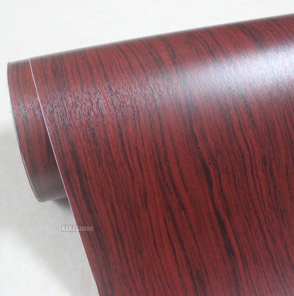 Satin Flexible Wood Grain 3D Textured Vinyl Wrap Car Furniture Sticker #9722 AX