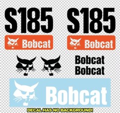 Bobcat S185 S 185 New Skid Steer Set Vinyl Decal Sticker – Aftermarket