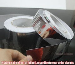 Silver Glossy Mirror Chrome Bright Tape Decors Car Vinyl Wrap Decal Sticker ABUS