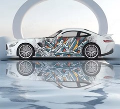 Graffiti Style car Decal; Universal Decal For Both Sides Of Car; Universal Fit