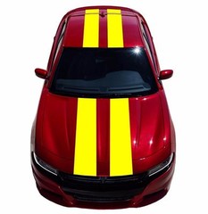 NEW 12″ Double Center Rally Racing Stripe Vinyl Decal Car (Fits CHARGER)
