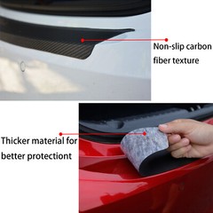 Rear Bumper Guard Protector Trim Car Trunk Protectors for Mazda Cx5 (white)