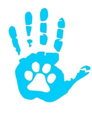 Set of Hand Paw Wave Decals for Jeep Side Mirrors- Left & Right