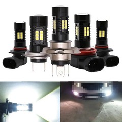 H8 H11 9005 9006 H7 Leds Fog Lights Bulb 3030SMD 1200LM 6000K White Lamp 12V 24V