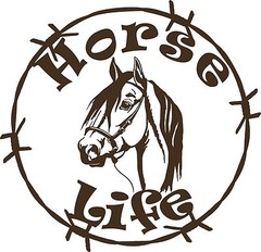 Horse Life Barb Wire Animal Farm Car Truck Trailer Window Vinyl Decal Sticker