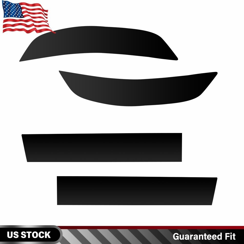 4PCS Front Fender & Rear Bumper Vinyl Tint Decals For 2024-2025 Chevy Traverse