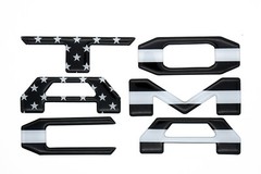 Tailgate 3D Domed Raised Letters Inserts for Toyota Tacoma 2016-2019 TAILGATE