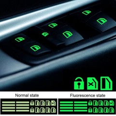 Luminous Car Sticker Car Door Window Switch Sticker Night Safety Accessories