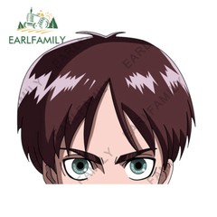 EARLFAMILY 5.1″ Attack on Titan Levi Ackerman Peeker Car Stickers Windows decore