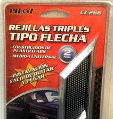 Pilot Automotive Triple Arrow Vent Trim Accent – CZ-266 (2 Pieces)