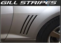 Gill Stripes Decals Accents Premium 3M Vinyl Grade Decals for 2010 – 2015 Camaro