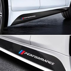 FOR BMW 1 2 3 4 5 SERIES X5X6 CARBON FIBER PATTERN MP SIDE STICKER SKIRT DECALS