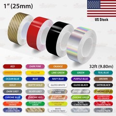 1″ 1-1/2″ 2″ 3″ 4″ 6″ 8″ Solid Racing Pin Stripe Tape Car Styling Vinyl Stickers