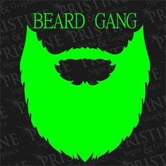 Beard Gang Decal 6″ x 6.5″ Inch by Pristine Signs & Graphics,LLC MADE IN THE USA