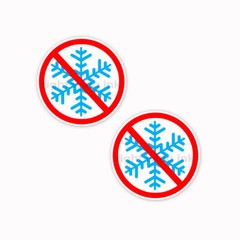 NO SNOWFLAKES Trump GOP MAGA Republican 2 bumper stickers decals 3″ 4″ 5″ 6″