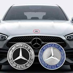 1pc 57mm Car Front Hood Emblem Badge Bonnet For Mercedes Benz W204 W205 W212 W17