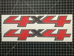 Vinyl Decal (2) 4×4 Sticker Truck Bed Side Replacement fit chevy