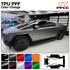 TPU Graphite Grey For Cybertruck PreCut PPF Paint Protection Wrap Color Change