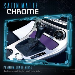 Satin Matte Chrome High Metallic Vinyl Film Wrap Sticker Bubble Free Air PURPLE