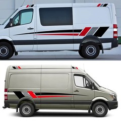 Body Side Stickers Graphics Stripes Universal for Van Motorhome RV Camper Cargo