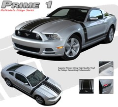 2013-2014 Ford Mustang GT V6 PRIME 1 Decals Racing Stripes 3M Graphics PDS1786