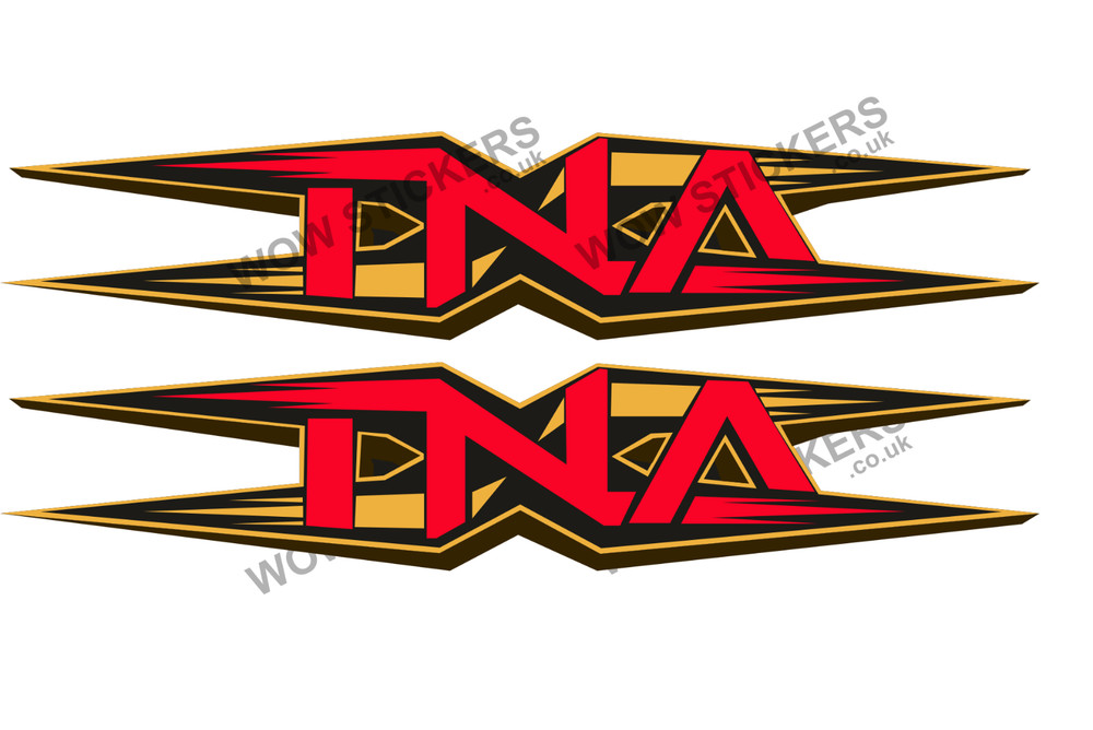 2 x TNA Wrestling Sticker B Decals man cave car van laptop WWE WWF (Choose Size)