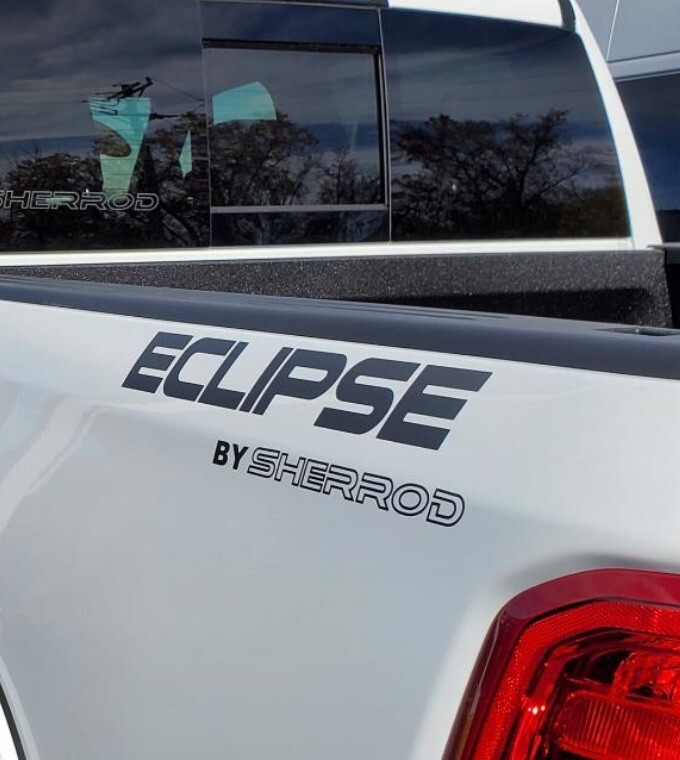 OEM Chevy Silverado LZ-1 Eclipse By Sherrod Bedside Vinyl Decals 2PC Set New