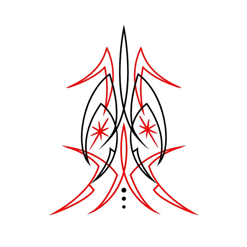 Hot Rod Pinstriping Decal – 10″ x 8″ – Vinyl – Free Shipping! – 2 Colors