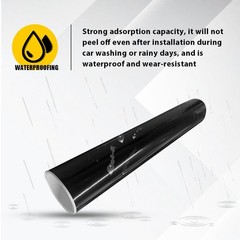 12*60inch Glossy Black Windshield Sun Vinyl Visor Banner Sticker Cover Blank US