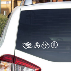 Led Zeppelin Sticker Vinyl Decal Car Truck Window Bumper Pick Size & Color Rock