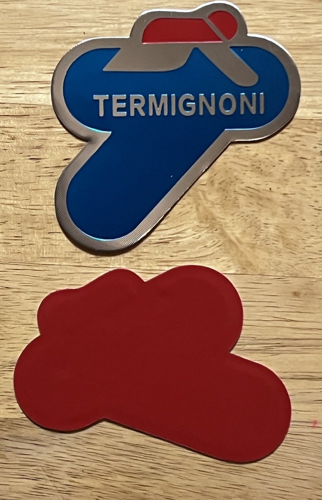 Termignoni Exhaust Aluminum Badge. Size: 4”X 2”inch. Self Adhesive Nice!