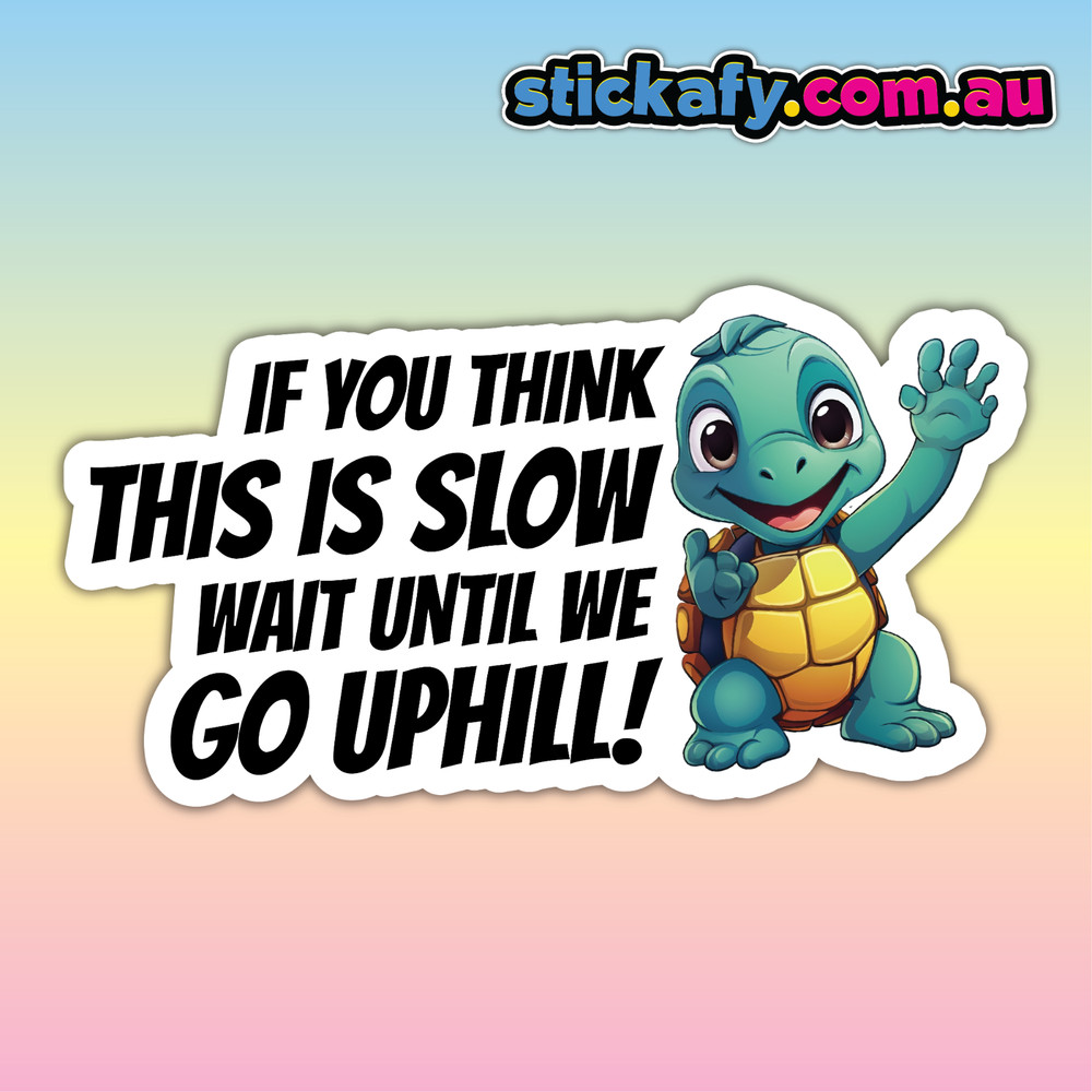 If you Think this is Slow Sticker | Vinyl Car Decal Funny Aussie Meme Adult