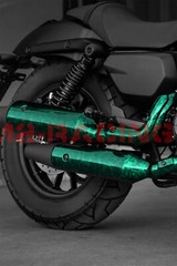 ESSMO PET Marble Forged Gloss Carbon Fiber Emerald Green Car Vinyl Wrap Decal