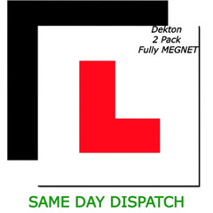 Fully Magnetic L Plates Dekton 2 Pack Extra Thick Strong Easyto Stick New Driver