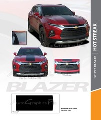 2019-2024 Chevy Blazer Hood Decals HOT STREAK Hood Stripes Vinyl Graphics Kit