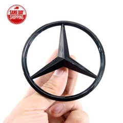 E63S AMG Trunk Star Emblem GLOSS BLACK Rear Badge For Mercedes E350 E43 W213