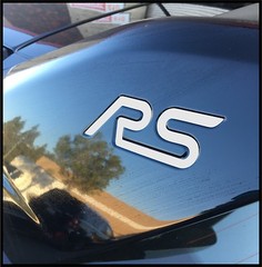 Ford Focus RS reflective white inlay decal for wing (2 per order)