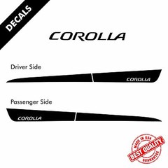 Toyota Corolla Pre-Cut Side Stripes Rocker Panel Decals Vinyl 2015 to 2017 |44