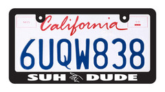 Suh Dude License Plate Frame Decal JDM Sticker turbo racing vinyl boost car