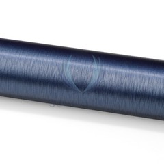 Premium Navy Blue Brushed Aluminum Steel Vinyl Wrap Sticker Decal Air Release