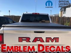 RAM 1500 Tailgate Emblem Decals 2025 Big Horn