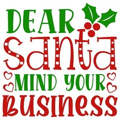 4” Dear Santa Sticker Funny I Been Nice Enough Christmas Holiday DIY Craft Idea