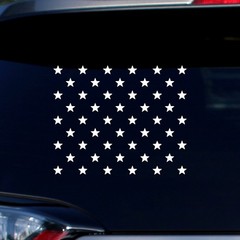 50 Stars Sticker One Color Star Pattern Decal